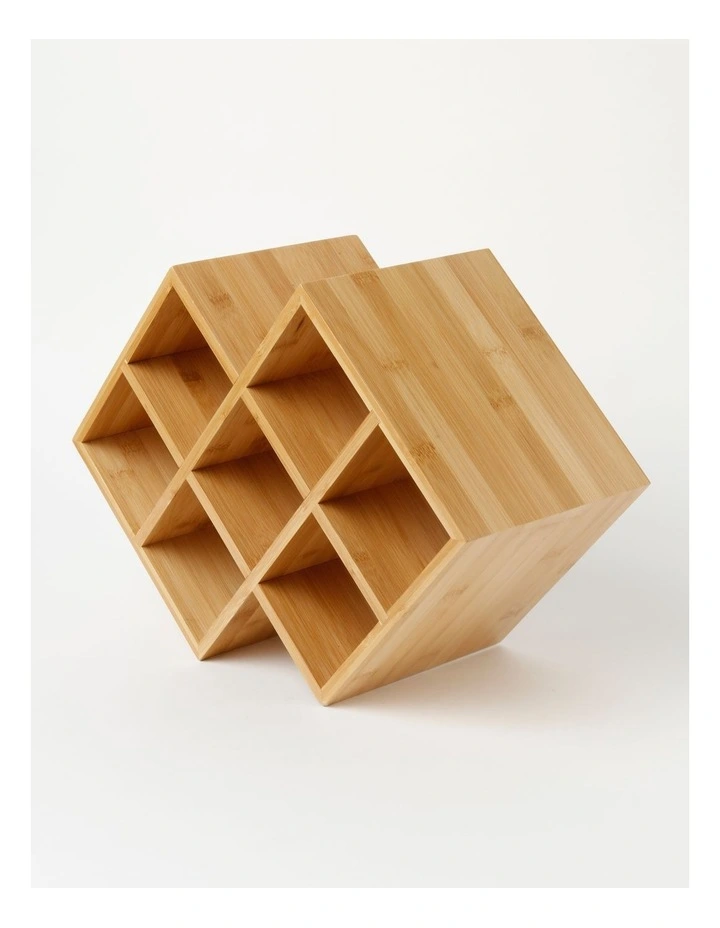 Wine Rack 7 Bottles in Bamboo
