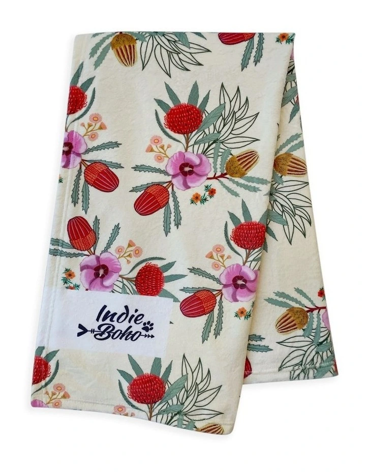 Native Flora Designer Pet Blanket in Multi