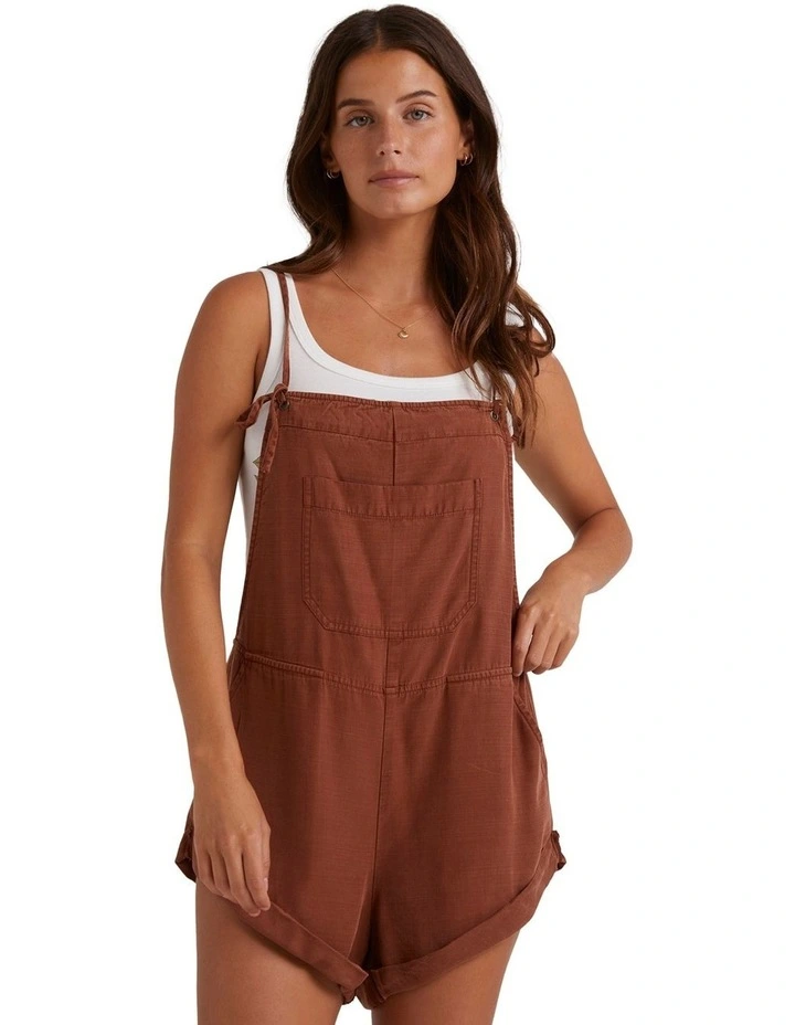 Wild Pursuit Playsuit in Toasted Coconut