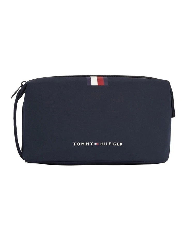 Skyline Stripe Washbag in Black