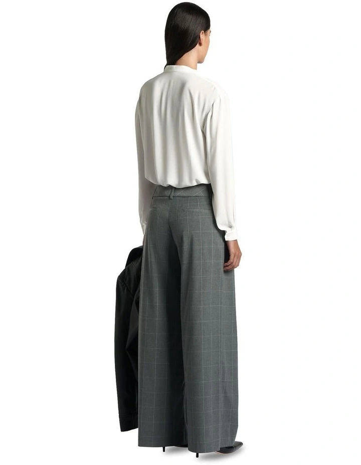 Layered Frill Blouse in White