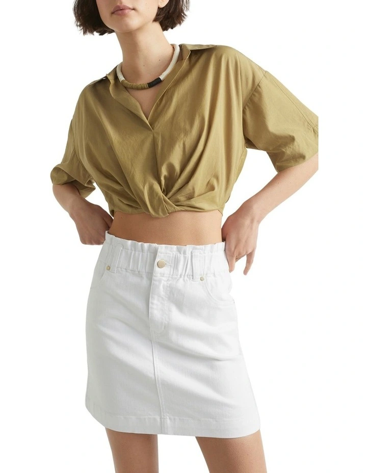 Voile Tuck Hem Shirt