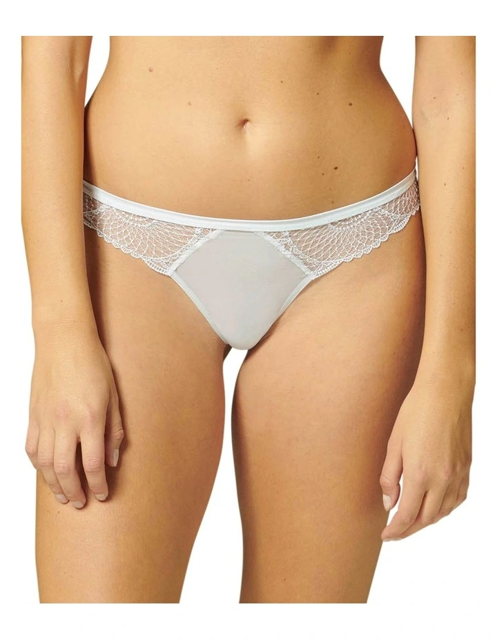 Reflet Tanga Thong Brief In White