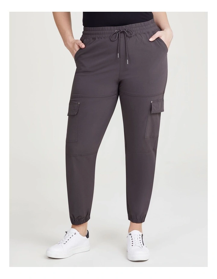 Castaway Pull On Cargo Pant in Gravel