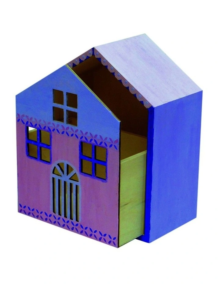 Craftwood Wooden House Storage Box 16x10x21cm