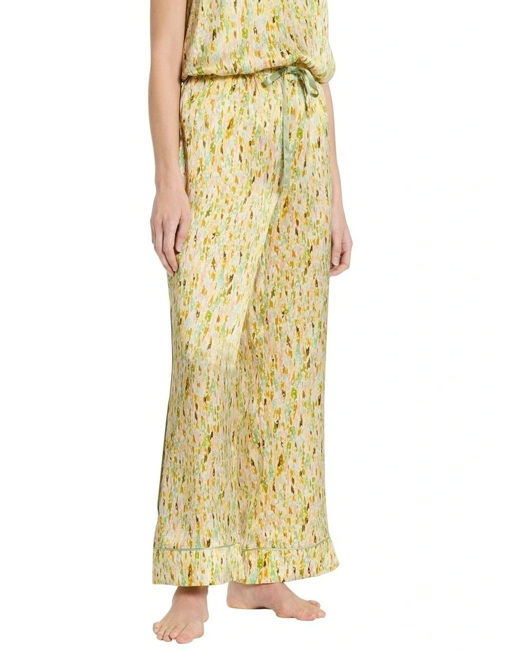 Desiree Silk Sleep Pant in Seafoam Multi