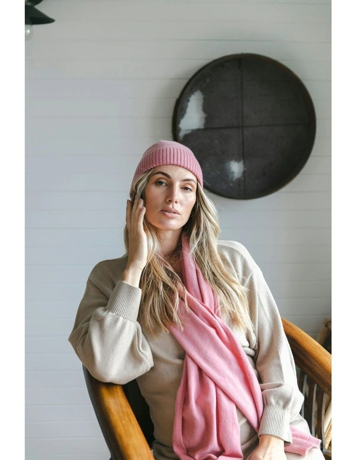 Meja Everyday Cashmere Scarf in Rose