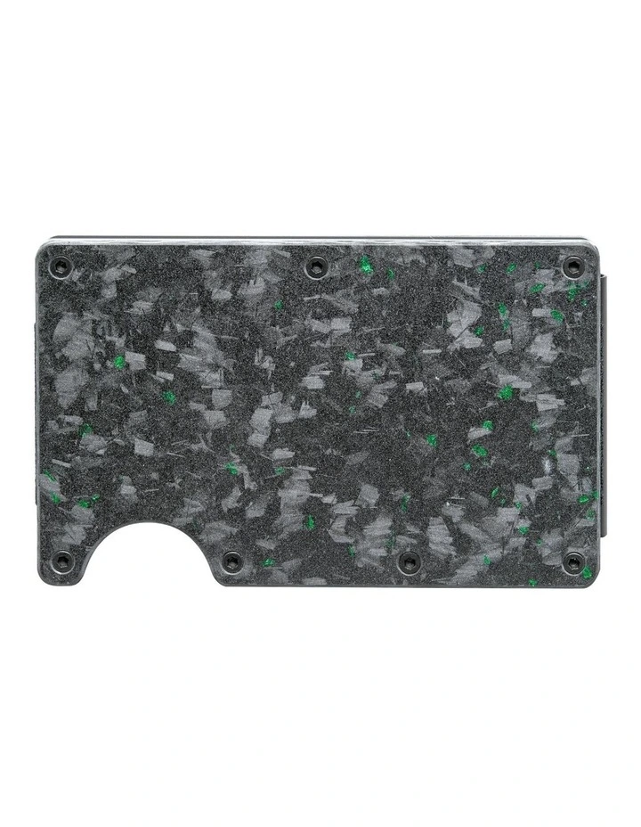 Lorne Forged Carbon Wallet in Matte Green
