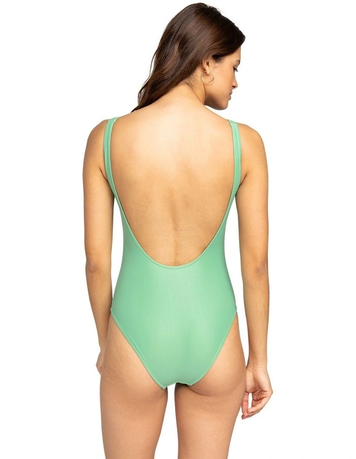 OG High Leg One Piece Swimsuit in Zephyr Green