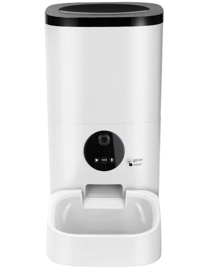 Automatic Pet Feeder Video 6L 33x19x35cm in White