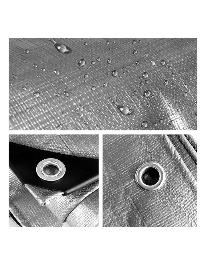 Heavy Duty Poly Tarp 9 x 12m In Silver