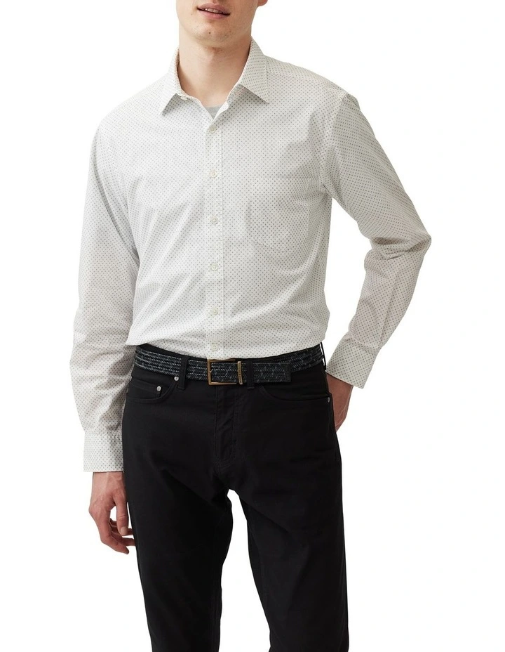 Middle Peak Long Sleeve Shirt in Snow