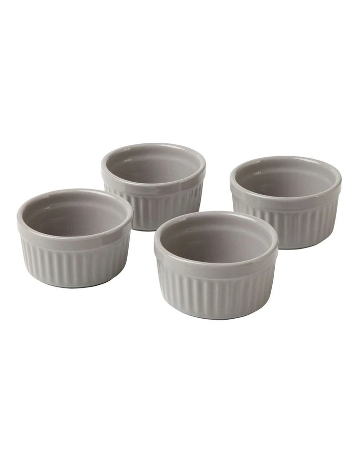 Gift Boxed Radiance Bakeware Casserole Set 5 Piece in Grey