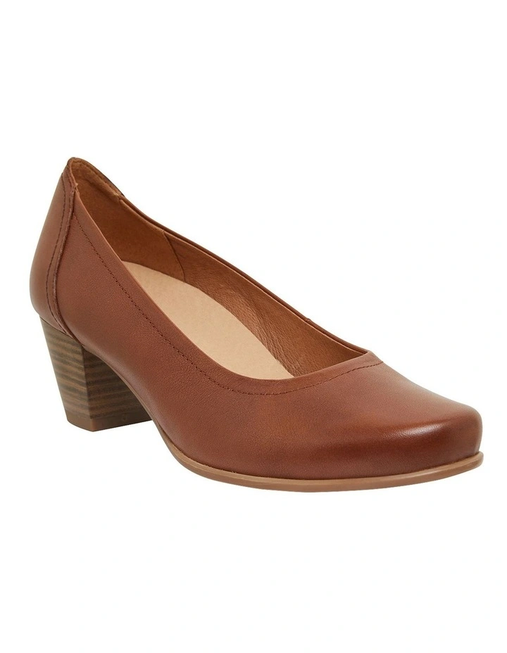 Cyrus Cognac Glove Heeled Shoes