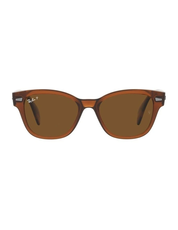0RB0880SF Polarised Sunglasses In Transparent Brown