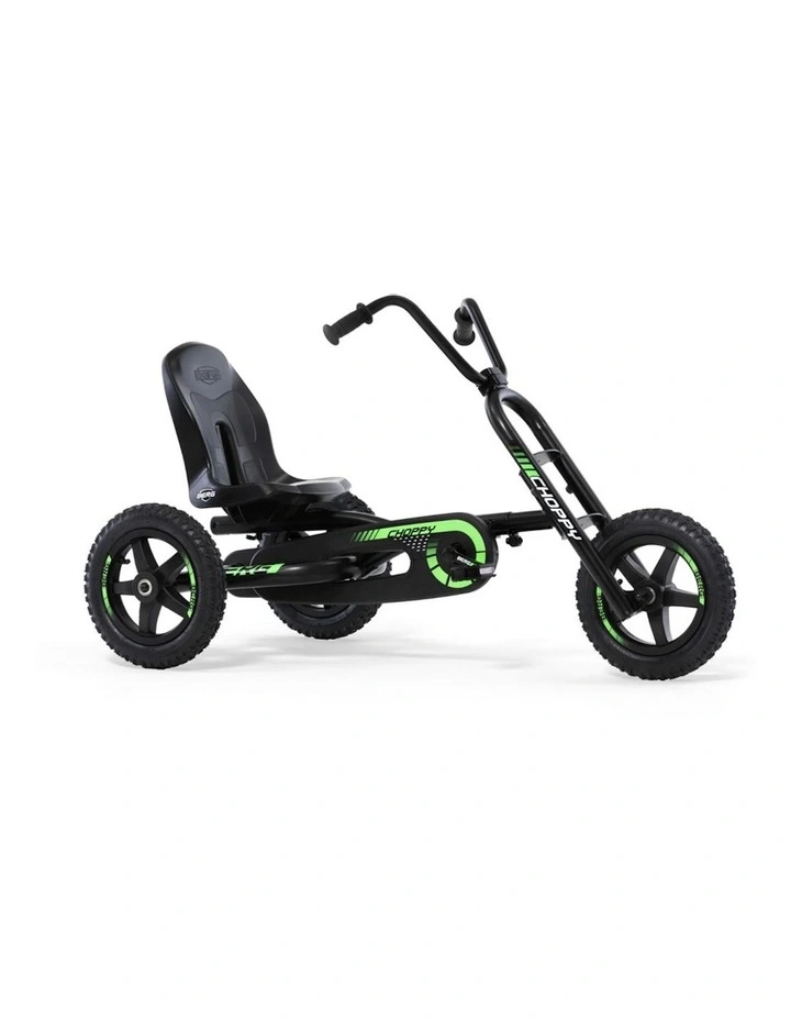 Choppy Neo 2.0 Pedal Go Kart Ride On Toy (3-8 Years) in Green/Black