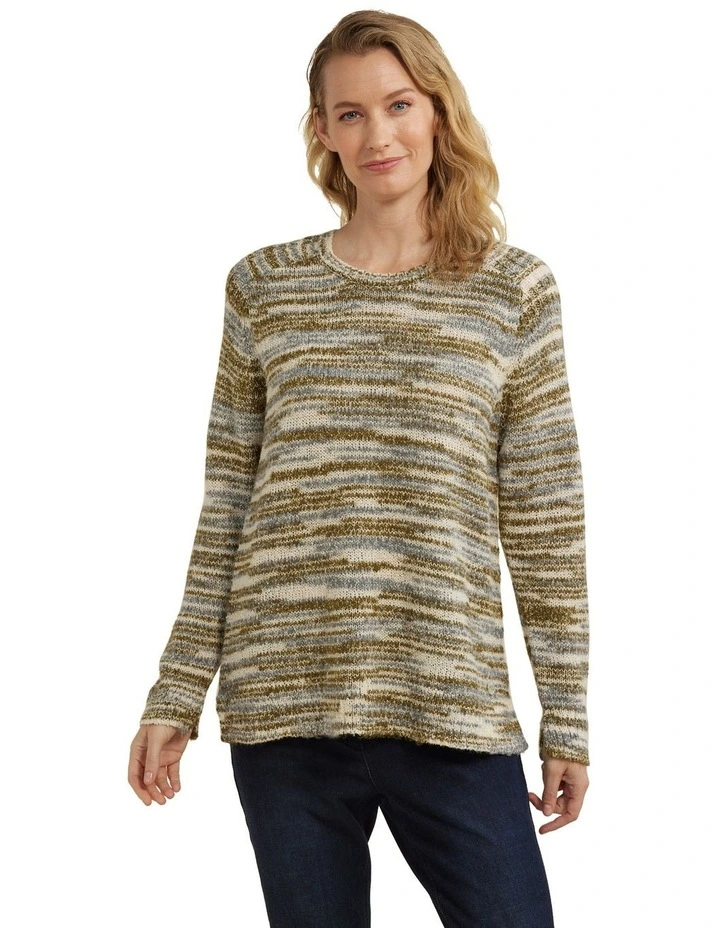 Spacedye Jumper in Sage Mix