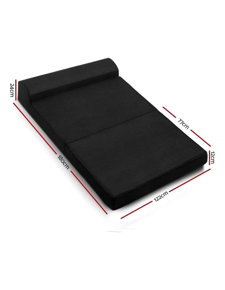 Folding Foam Mattress Portable Double Sofa Bed Mat Lounger