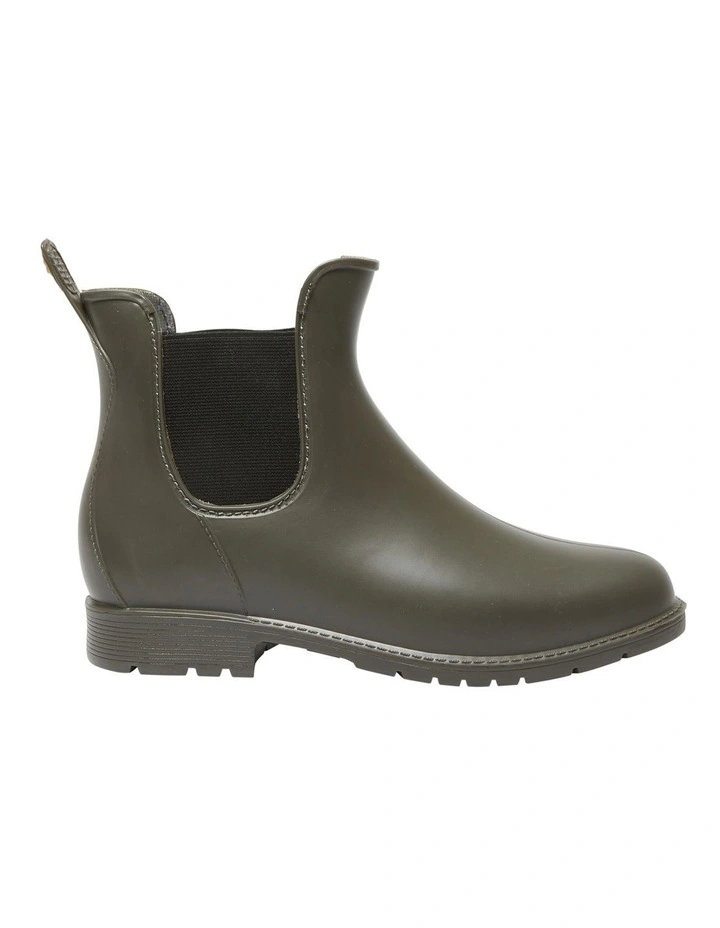 Rainy Gum Boots in Khaki Smooth