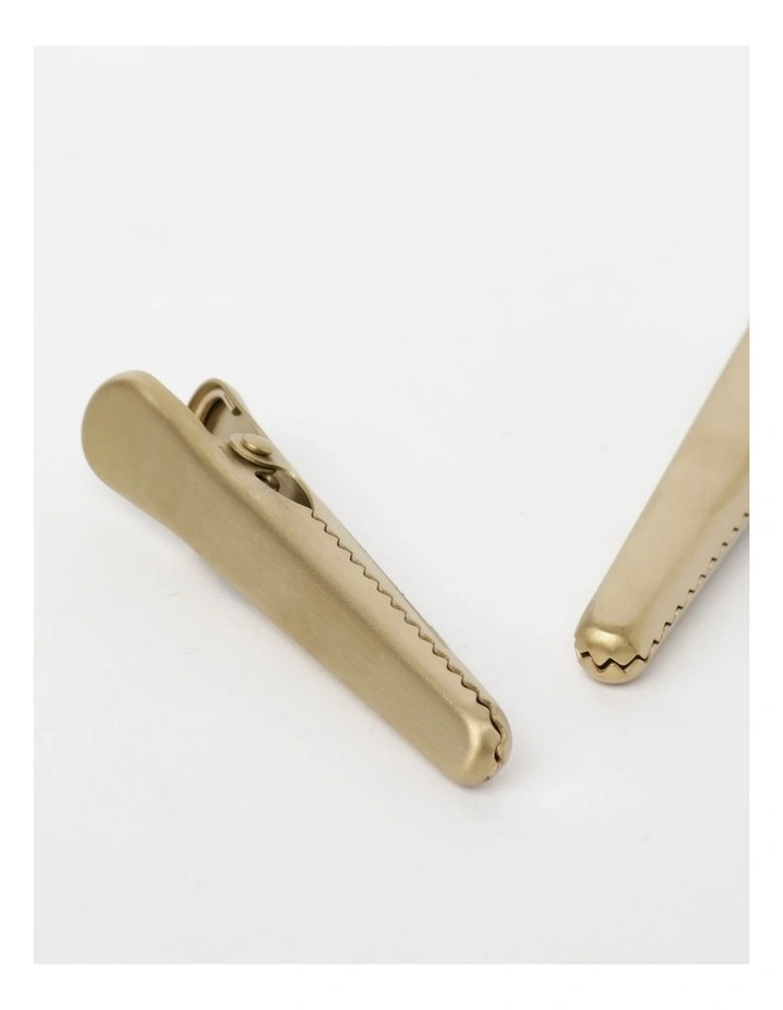 Tea Party Tea Clip Set of 2 in Gold