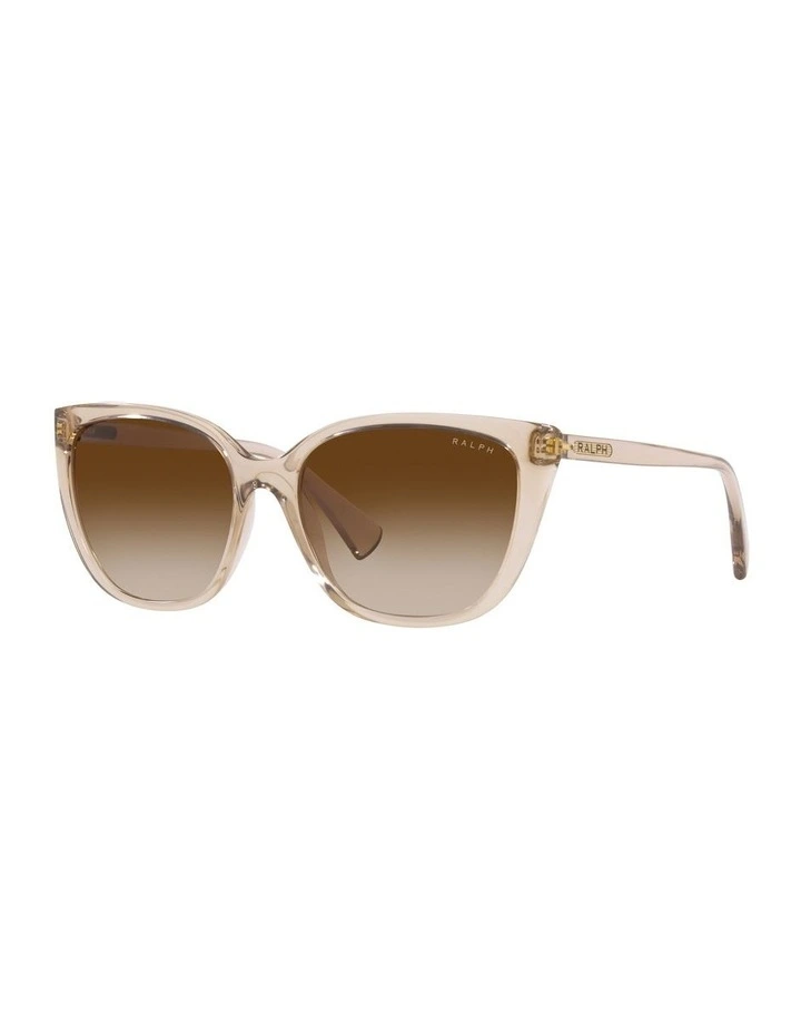 0RA5274 Sunglasses in Shiny Transparent Brown
