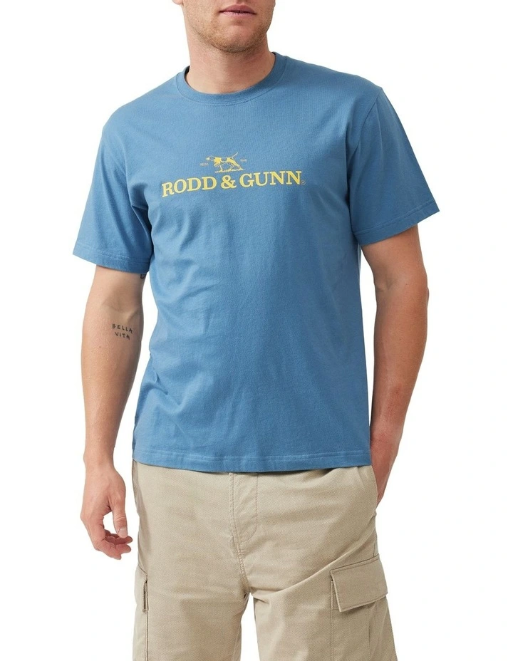 Logo T- shirt in Sea Blue