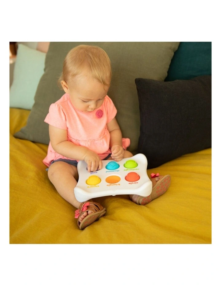 Dimpl Duo 1-4y Kids/Baby Shape/Colour Pop Silicone Sensory Toy