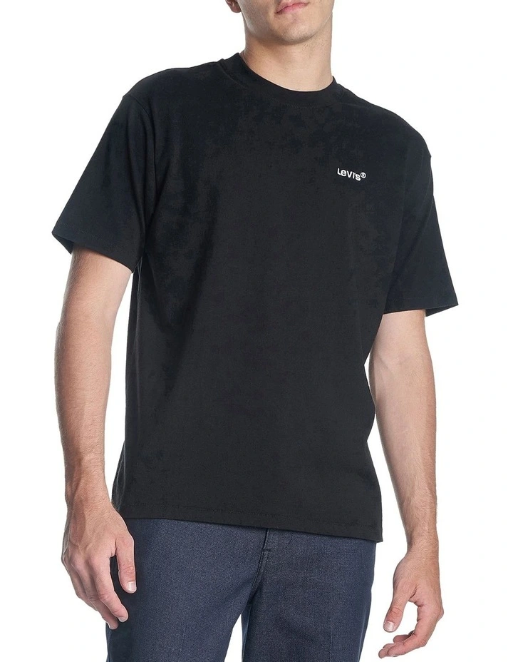 Red Tab Vintage T-shirt in Mineral Black