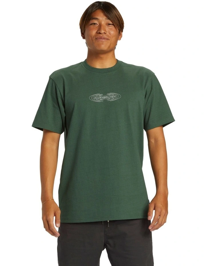 Spikes Oversized Short Sleeve T-Shirt in Forest