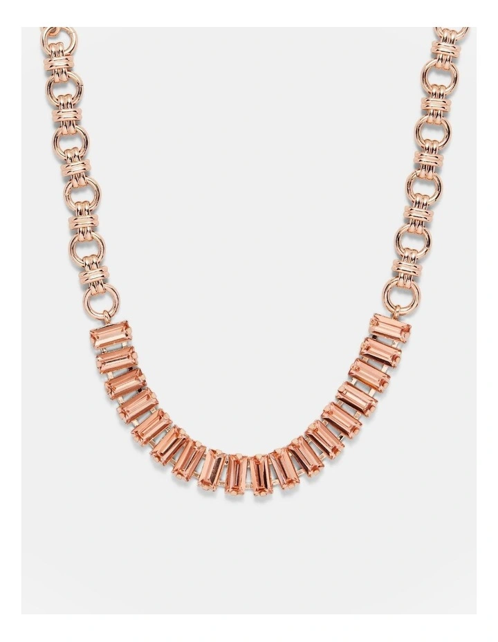 Descent Choker Necklace in Rose Gold