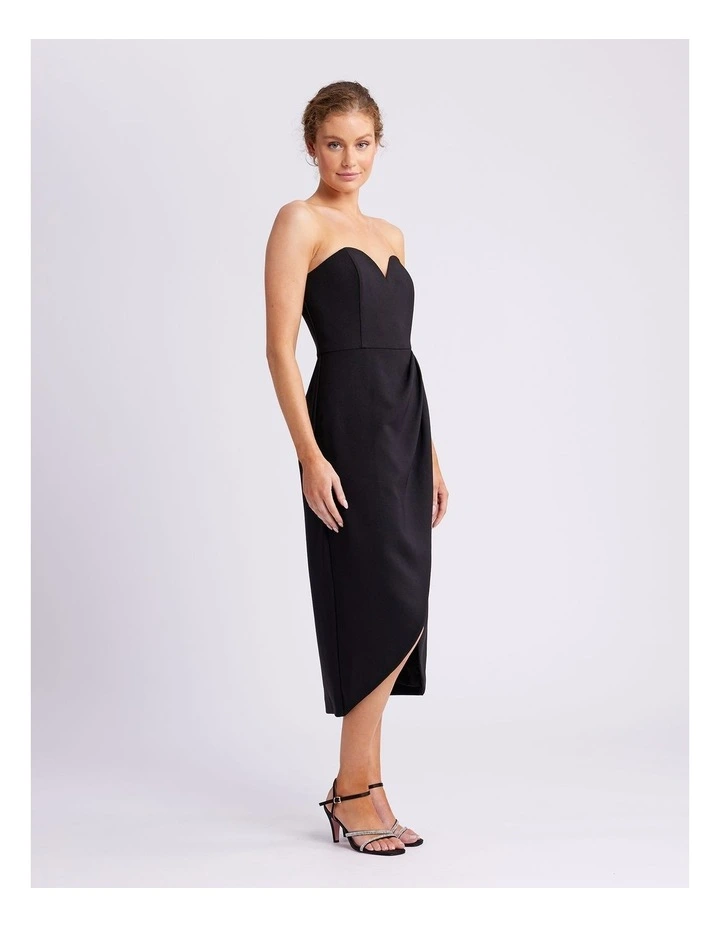 Barcelona Sweetheart Dress in Black