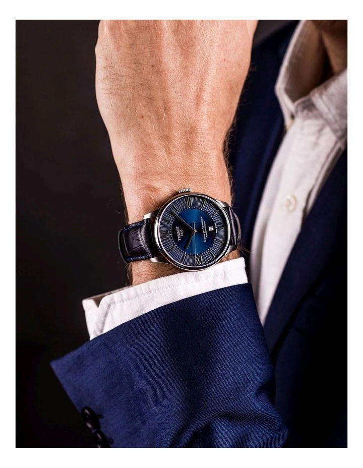 Chemin des Tourelles Powermatic 80 T0994071604800 Automatic Watch in Blue