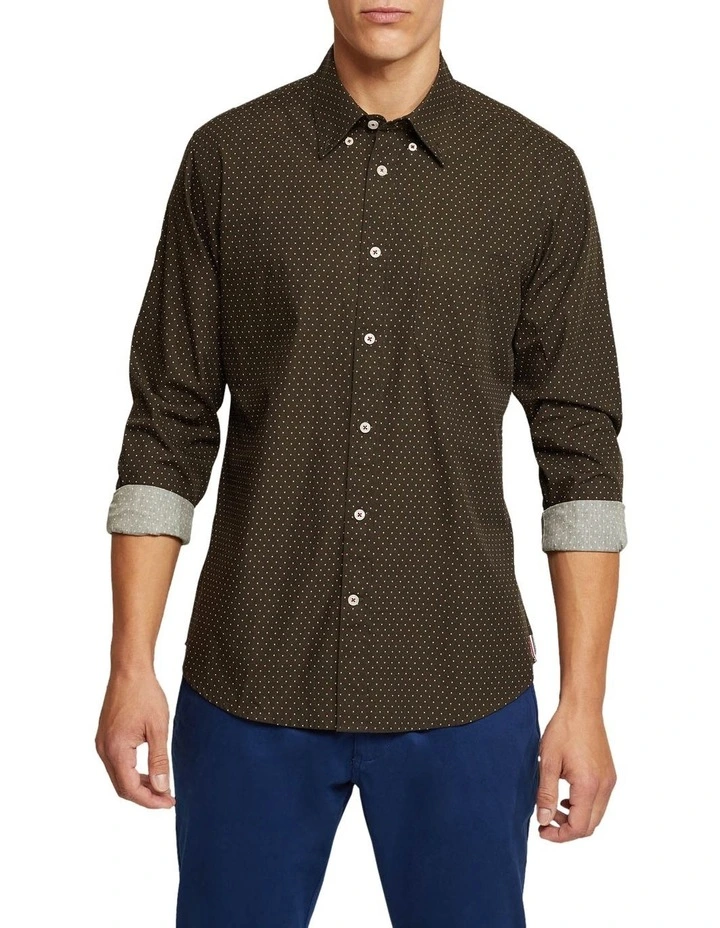 Portland Print Shirt in Green