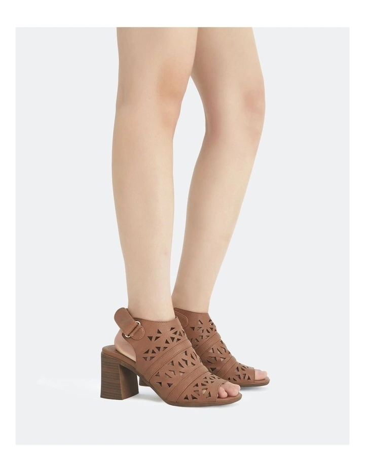 Fraser Heel Mule in Tan