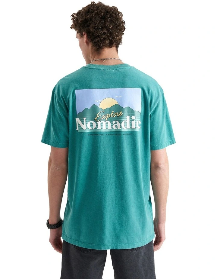 Panorama Relaxed Tee in Pigment Deep Jungle