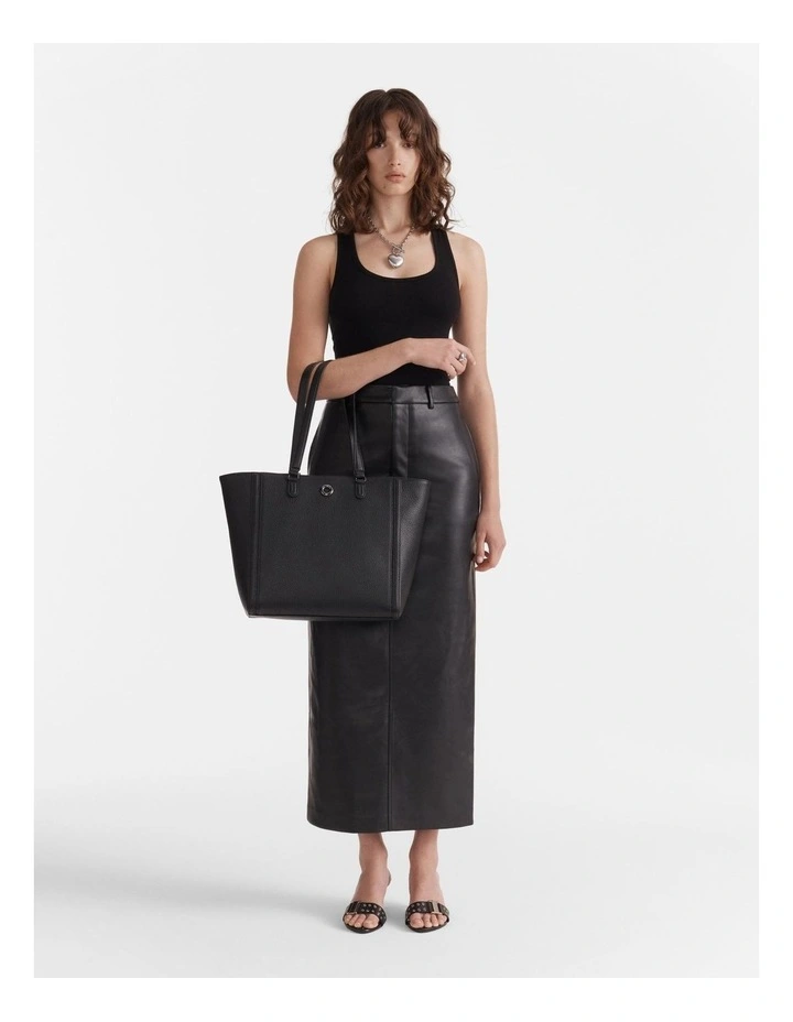 Orbit Tote Bag in Black Gunmetal