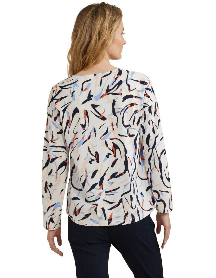 Tee in Crossings Print