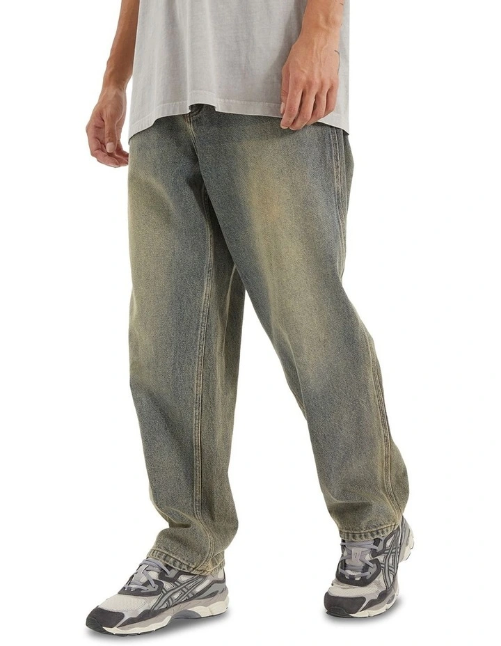Baggy Wide Leg Jean in Sandblast