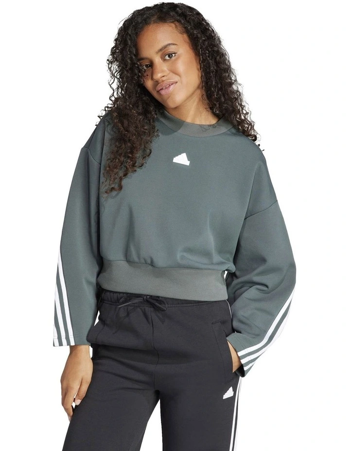 Future Icons 3-Stripes Sweatshirt in Legend Ivy