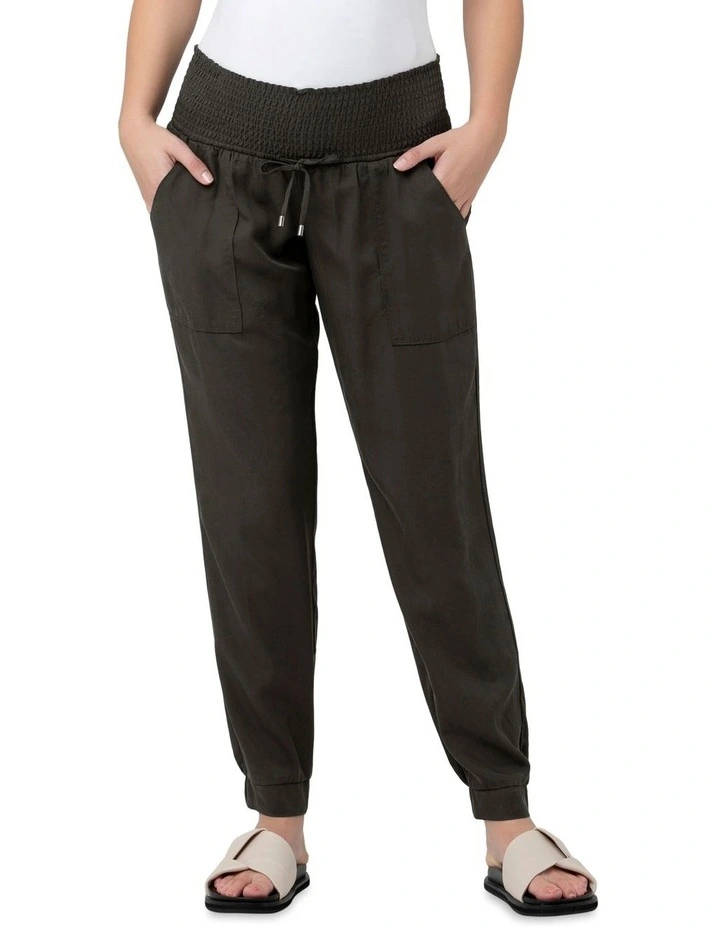 Tencel Off Duty Pant in Green