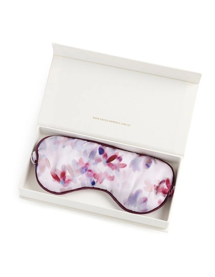 Romane Silk Eye Mask in Pink Multi
