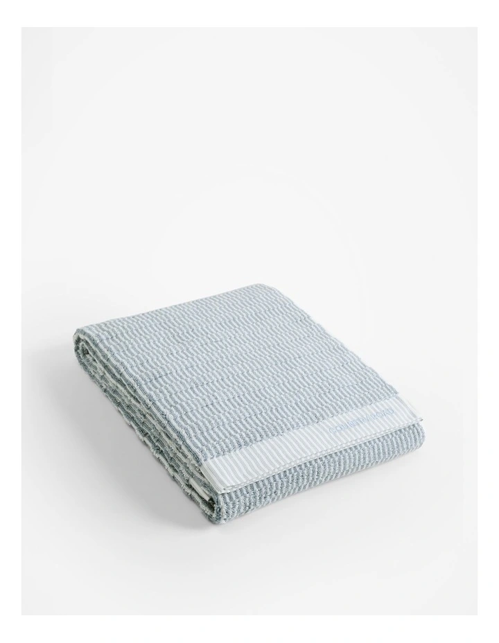 Pippa Australian Cotton Bath Sheet in Mineral Blue