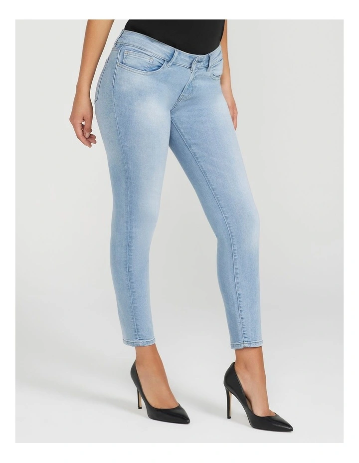 Jaden Sculpt Mid Rise Skinny Jeans in Gasgoyne Light