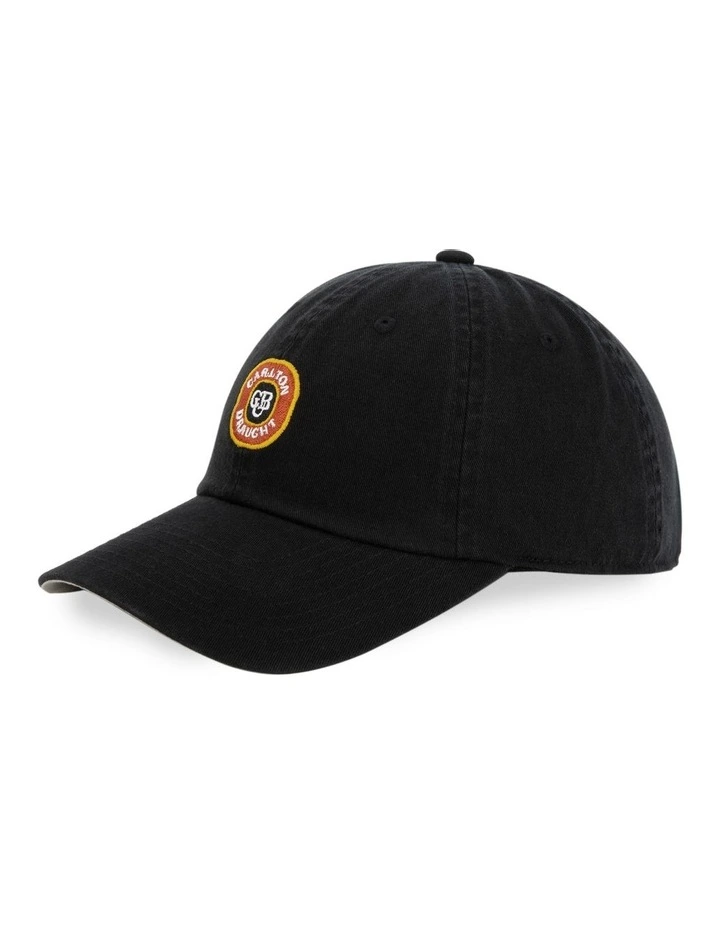 Carlton Draft Micro Logo Ball Park Cap in Black