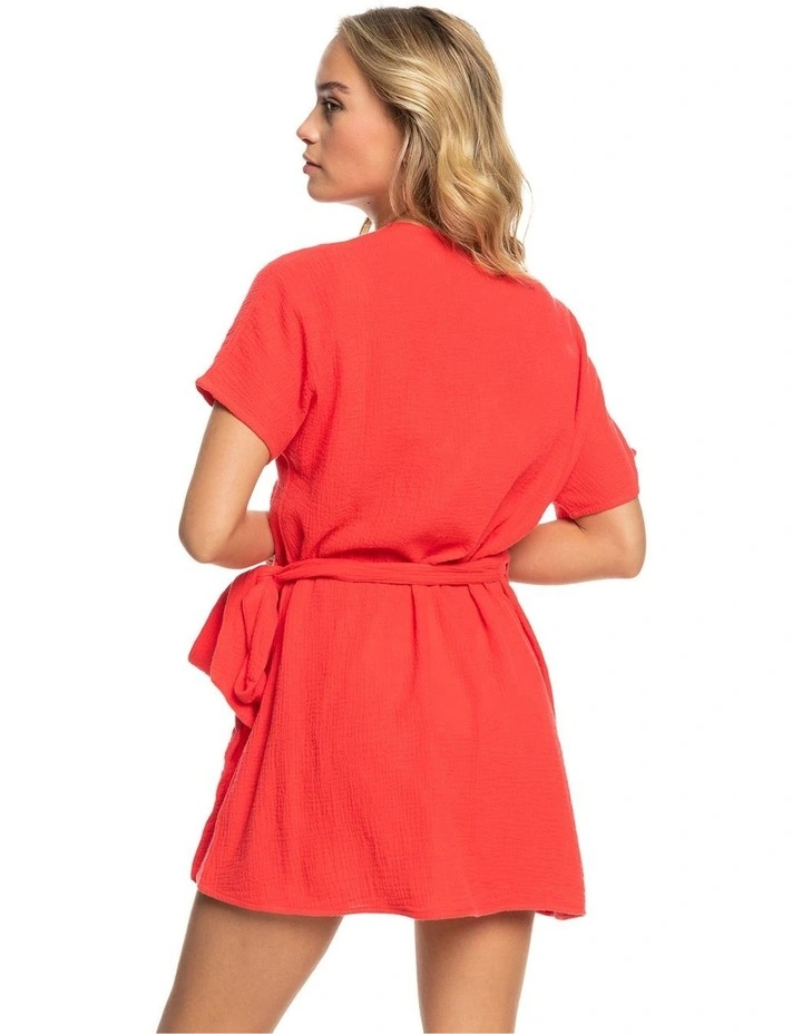 Sweetest Summer Love Beach Wrapped Dress in Bittersweet