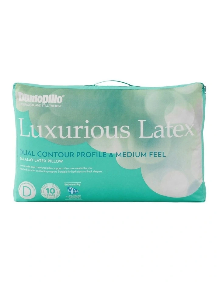 Luxurious Latex Contour Dual Profile Medium Feel in White