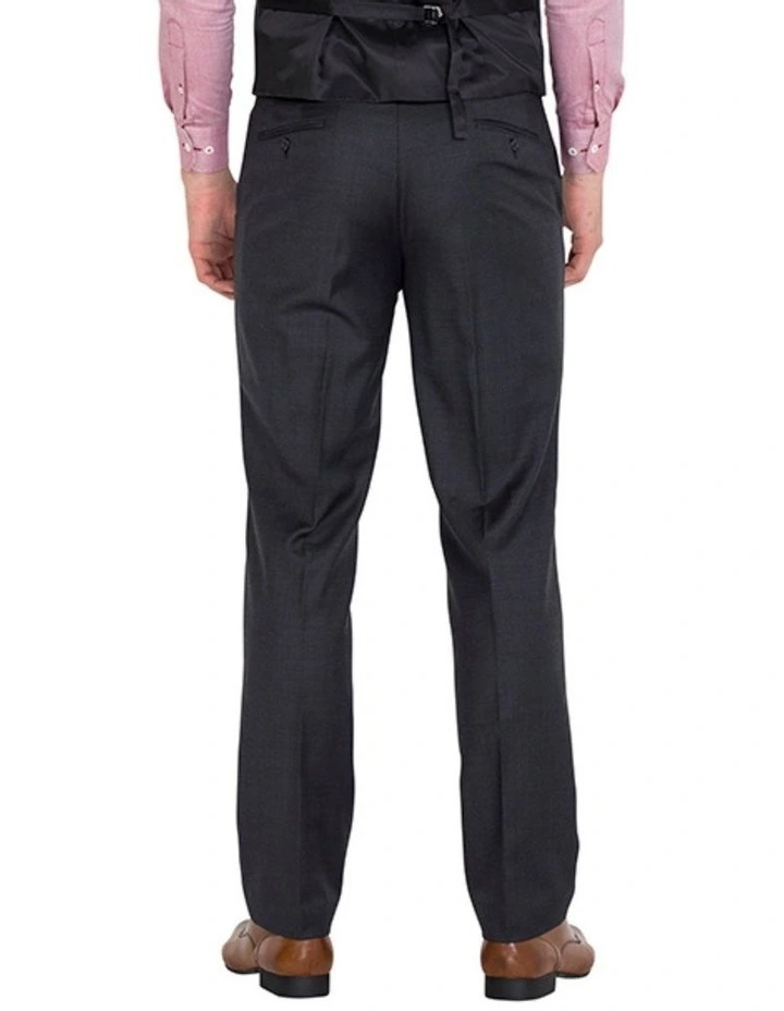 Classic Fit Wool Trouser in Charcoal