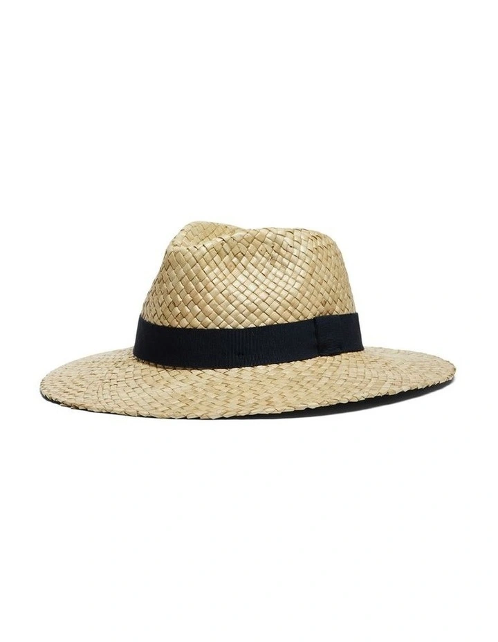 Halcombe Hat in Natural/Navy