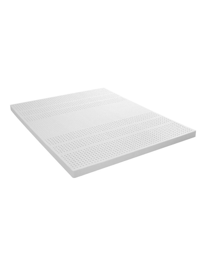 Latex King Mattress Topper 7 Zone 5cm in White