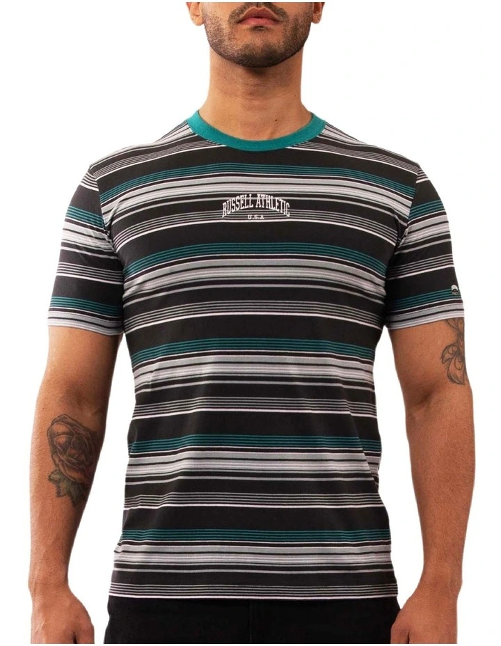 Big Sur Stripe Tee in Mud